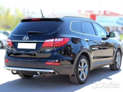 Защита бампера Hyundai Santa Fe Grand 2012-2015г.в