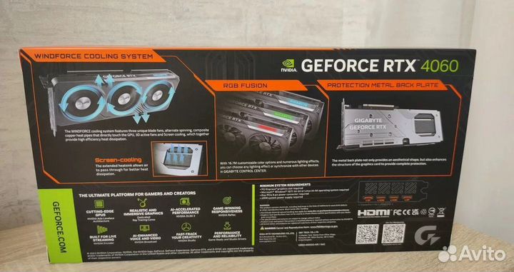 Новая Видеокарта Gigabyte RTX 4060 Gaming OC