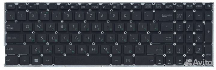 Клавиатура asus X540NV-DM037 черная OEM