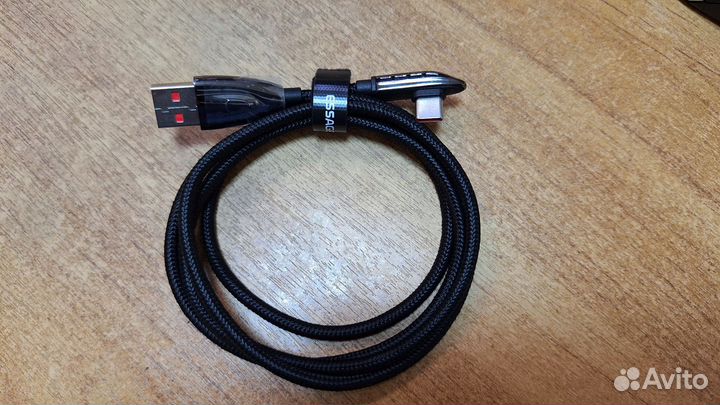 Кабель USB type c (угловой)