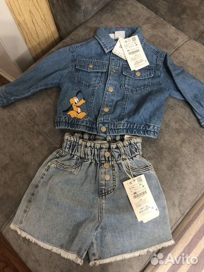 Вещи zara 80/92 для девочки новые