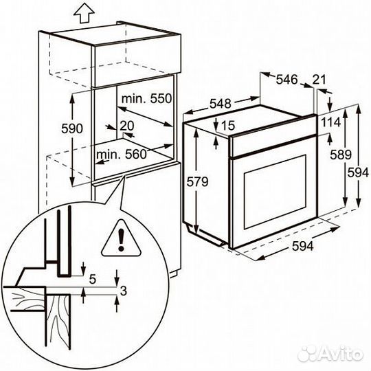 Духовой шкаф electrolux eob 95751 bx