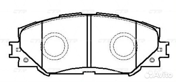 Колодки тормозные CTR GK1062