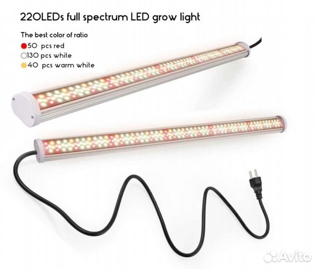 Светодиодный светильник для выращивания цветов и р