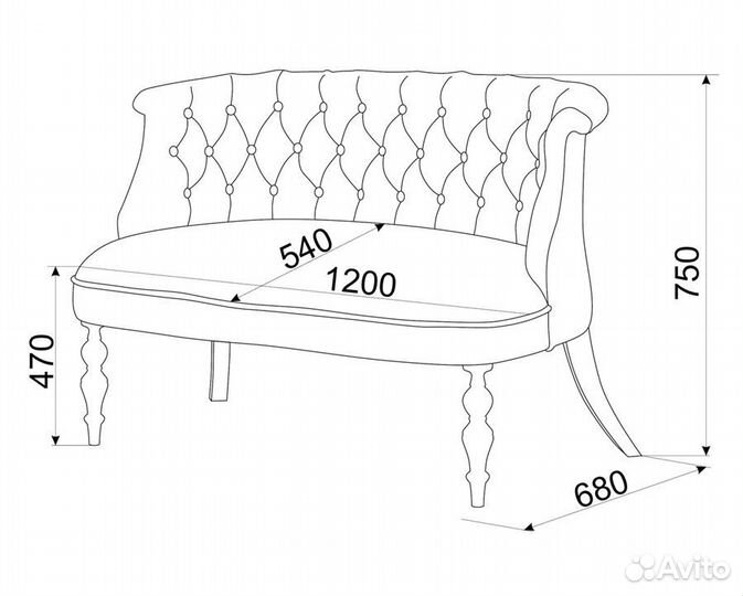 Диван Бархат эмаль белая 24 - розовый