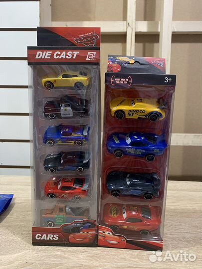 Тачки. Машинки 2 в 1. Металлические. Маквин