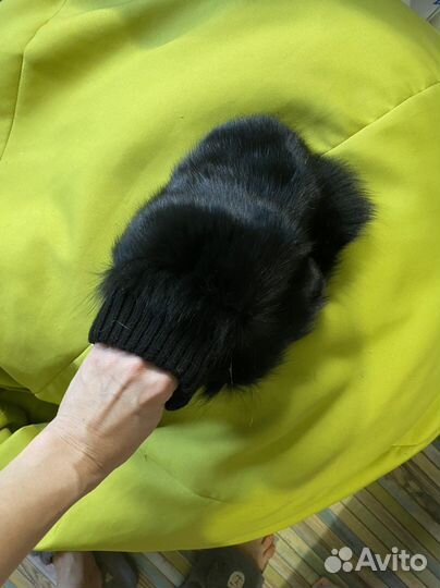 Варежки женские натуральный мех