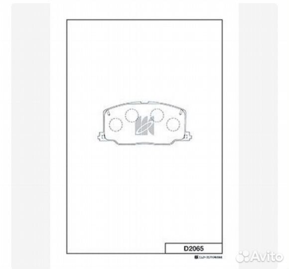 Колодки тормозные дисковые Kashiyama D2065