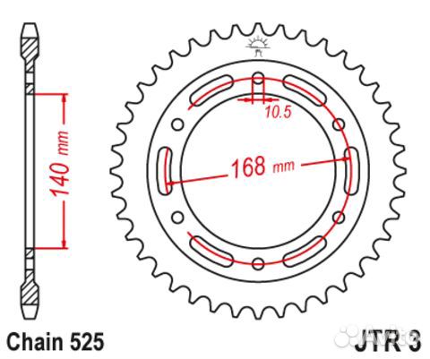 Звезда ведомая JTR3 47ZBK