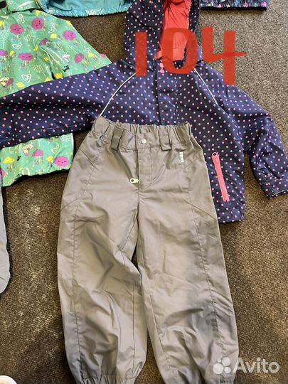 Пакет верхней одежды для девочки, от 86 до 110
