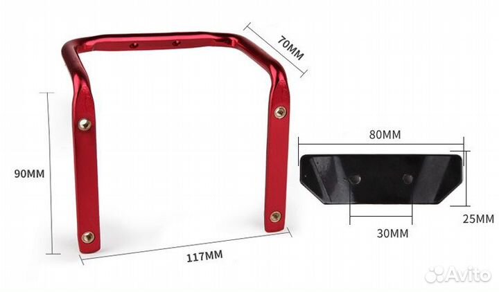 Дополнительное крепление для двух флагодержателей