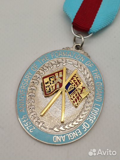 Медаль Масоны латунь эмаль Б662