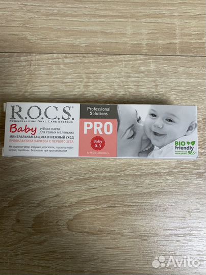 Зубная паста rocs детская