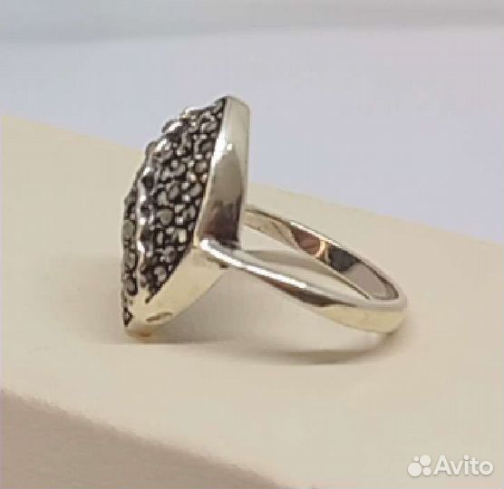 Кольцо - Марказиты - Серебро 925 - Винтаж