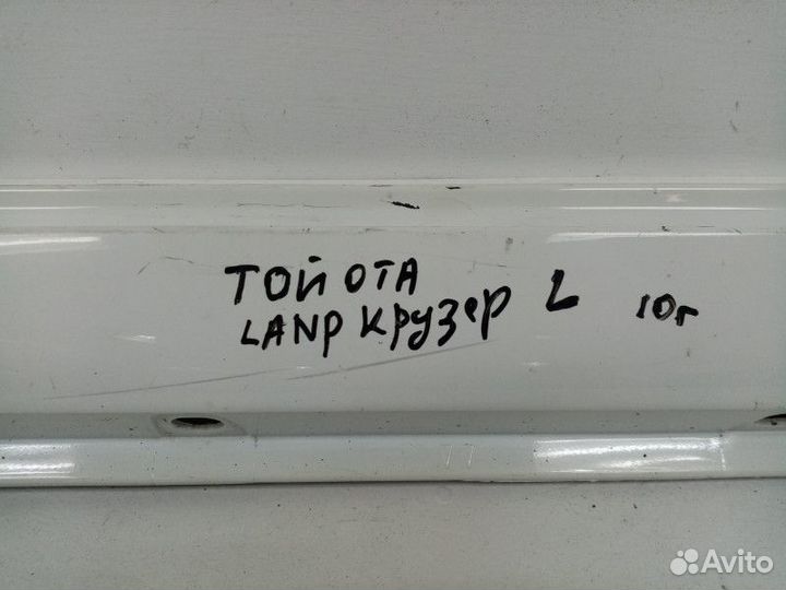 Накладка на порог наружная левая Toyota Land Cruis