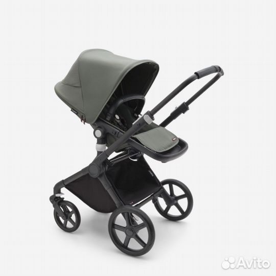 Bugaboo fox cub 2/1, шасси Black, Forest Green