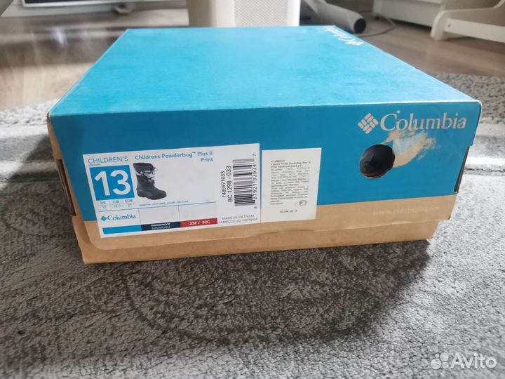 Сапоги детские Columbia