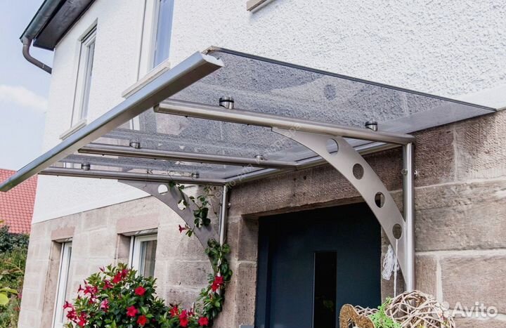 Стеклянный навес