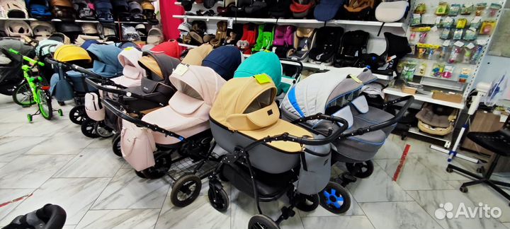 Большой выбор детских колясок в наличии 2в1 3в1