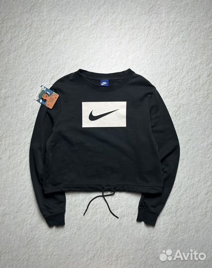 Кроп топ свитшот Nike на утяжках (vintage casuals)