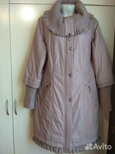 Пальто пуховик полушубок