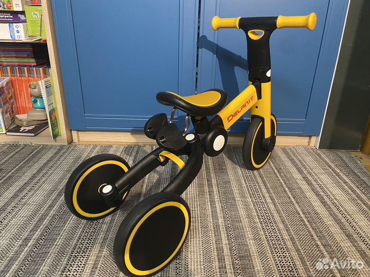Трехколесный велоспед беговел трансформер 3в1