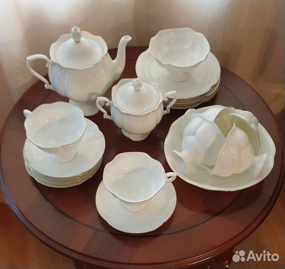 Сервиз чайный лфз Золотая лента