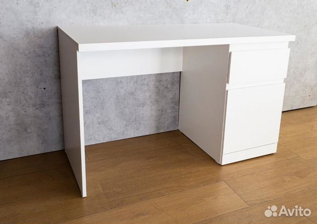 Стол с тумбой,белый,120х60 стиль икеа, с выставки