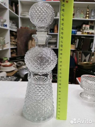 Графин и 12 бокалов для виски Хрусталь СССР (Ч)