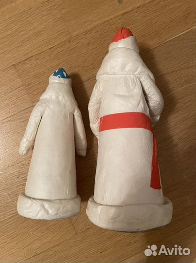 Советские игрушки Дед мороз и Снегурочка