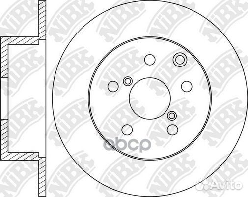 Диск тормозной зад RN1659 NiBK