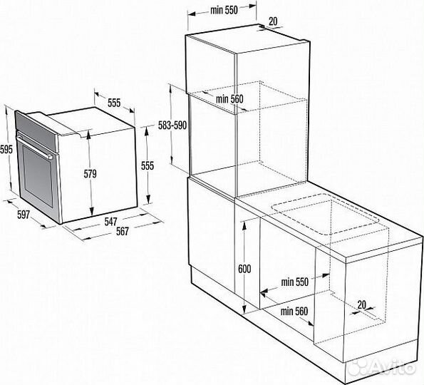 Духовой шкаф gorenje BO637E36XG-2