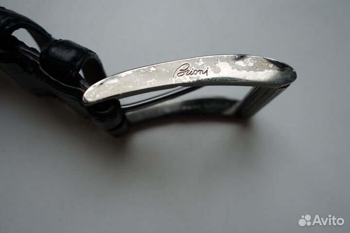 Ремень Brioni genuine crocodile Оригинал 95