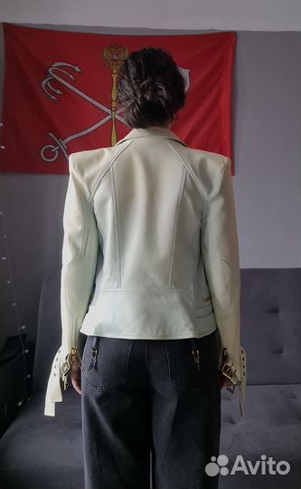 Кожаная куртка Balmain