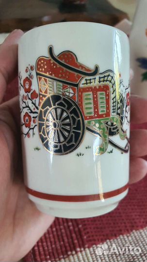 Японская винтажная посуда для чая, листайте