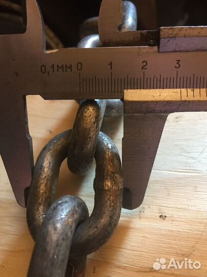 Цепь металлическая времён СССР диаметр 9 мм