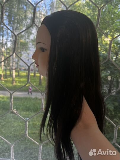 Голова манекен с искуственными волосами