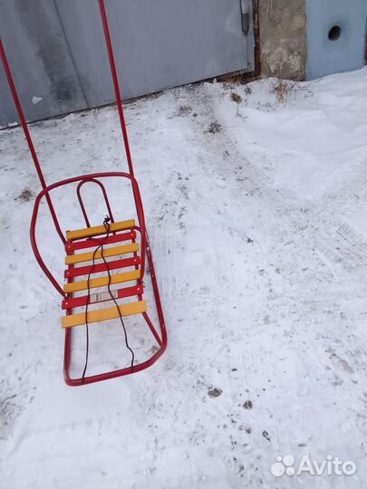 Санки детские одноместные и двухместные