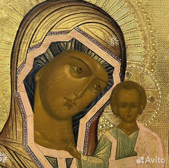 Икона Казанская Пресвятая Богородица Письмо