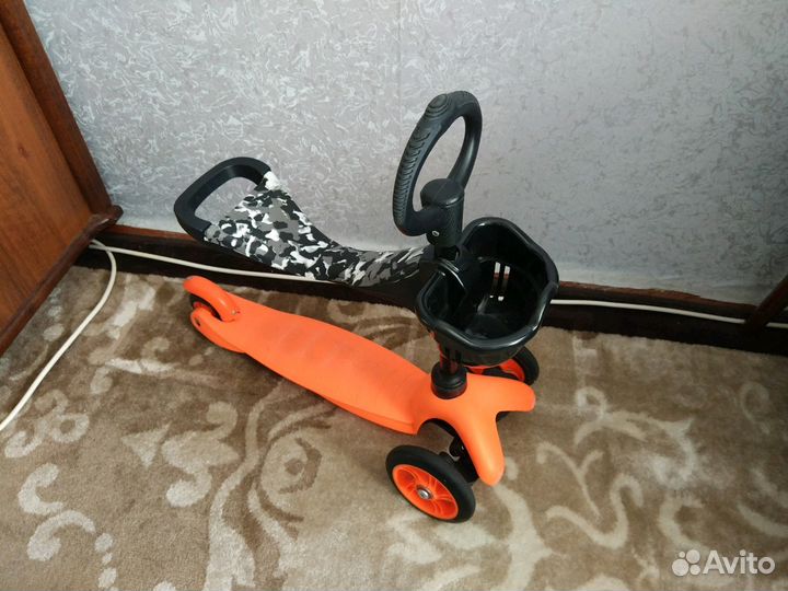 Самокат - беговел 2 в 1
