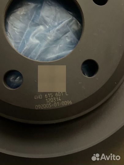 Тормозные диски задние VAG 4H0615601P