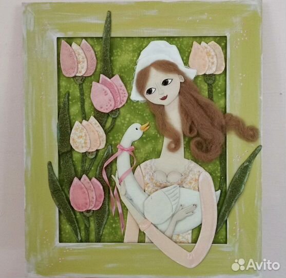 Текстильная картина 