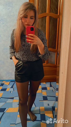 Кожаные шорты