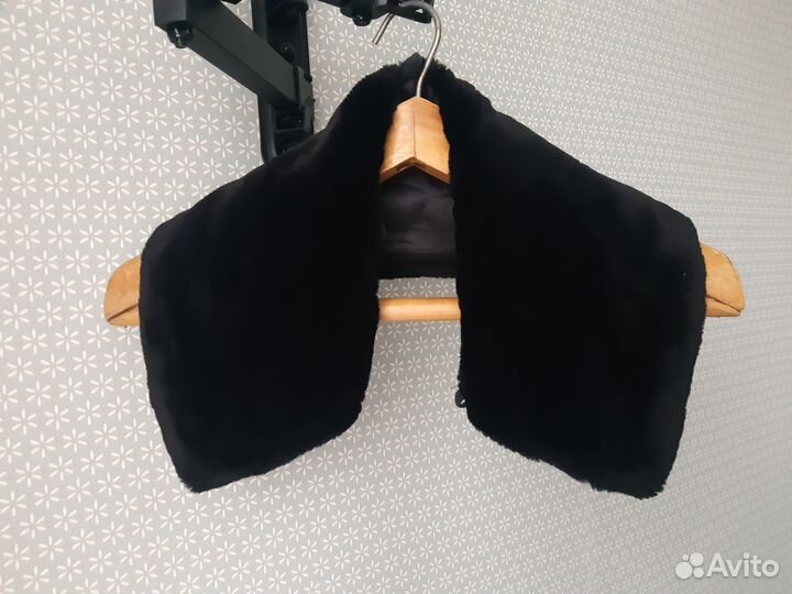 Меховой воротник опушка горжетка. Экомех