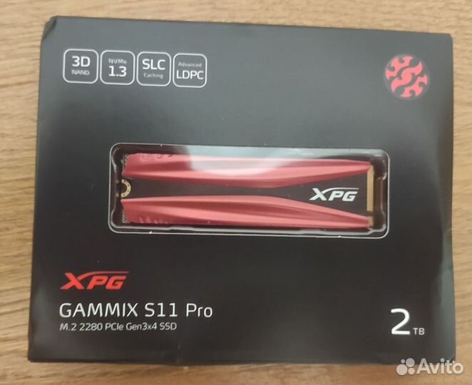 Новый M2 SSD Диск adata XPG gammix S11 Pro 2Tb
