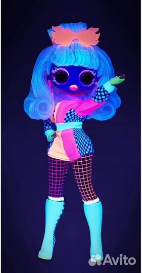 Кукла OMG lights Неон Dazzle нюанс коробки