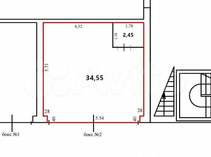 Свободного назначения, 37 м²