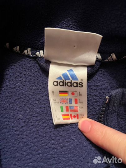 Флисовая кофта adidas