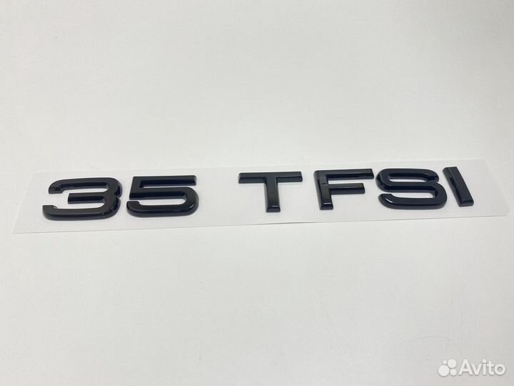 Шильдик 35 tfsi черный глянец