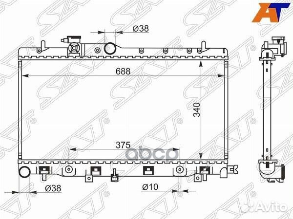 Радиатор Subaru Impreza 00-07 / Legacy 93-03